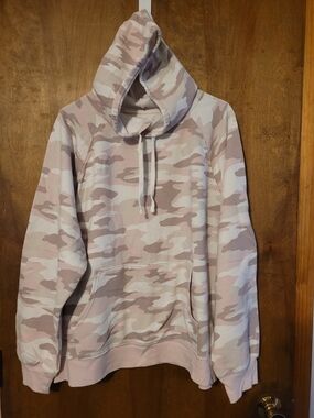 SO Pink & Cream Camo Hoodie Sweatshirt